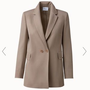 NWOT AKRIS PUNTO Boyfriend Cord Jacket in 100% Virgin Wool Tricotine - Sz US 10